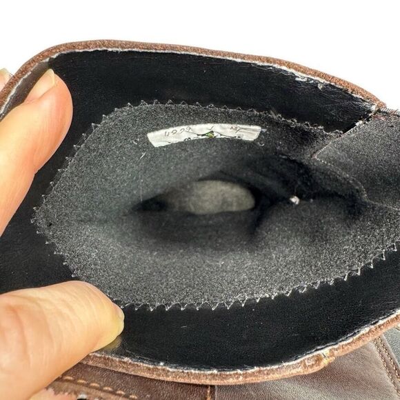 La Canadienne brown buckle pull on knee high leather boots size 6 - Picture 11 of 14